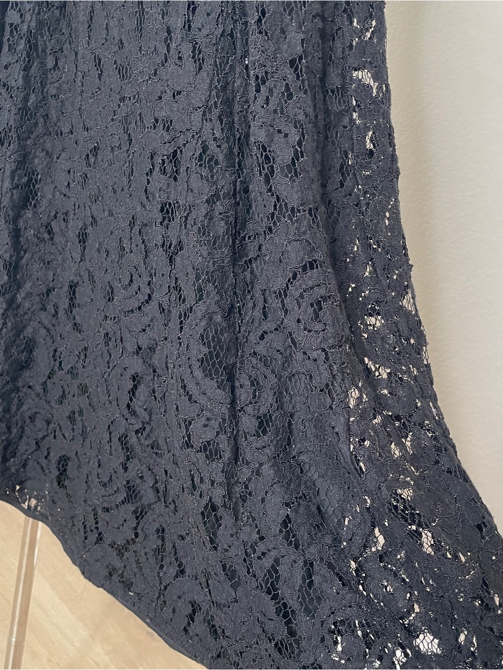 Michael Kors Black lace Dress Spaghetti Strap V neck - Women's 10 - Picture 6 of 6
